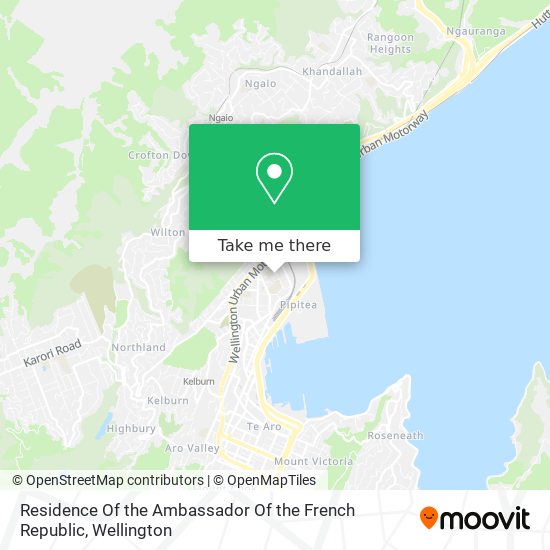 Residence Of the Ambassador Of the French Republic map