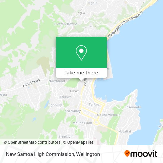 New Samoa High Commission map