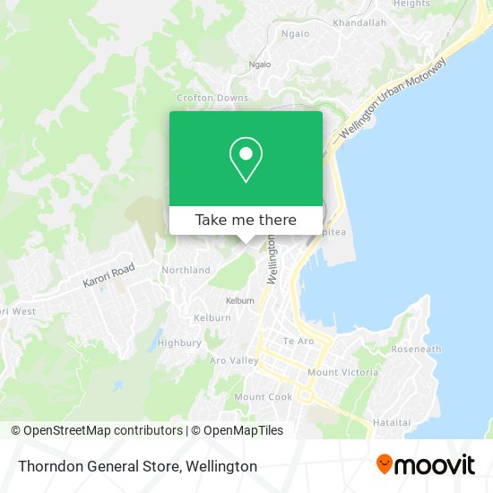 Thorndon General Store map