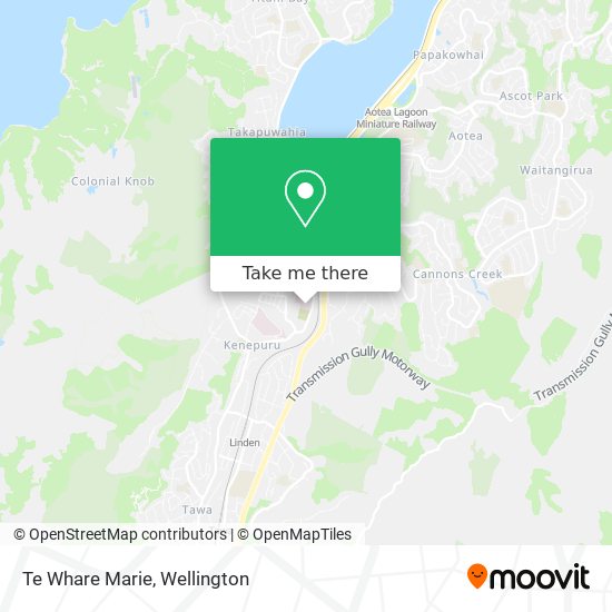 Te Whare Marie map