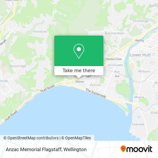 Anzac Memorial Flagstaff map