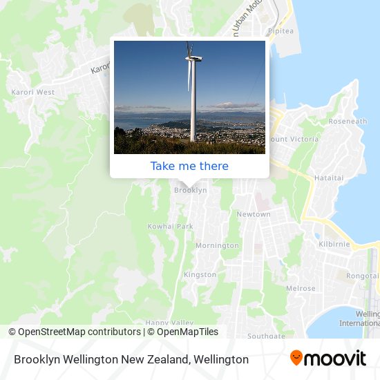 Brooklyn Wellington New Zealand map