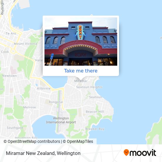 Miramar New Zealand map