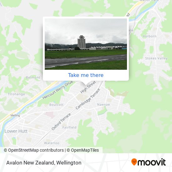 Avalon New Zealand map