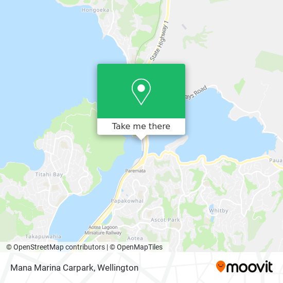 Mana Marina Carpark map