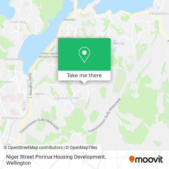 Niger Street Porirua Housing Development map