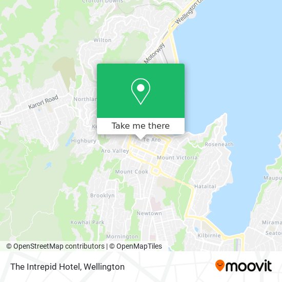 The Intrepid Hotel map