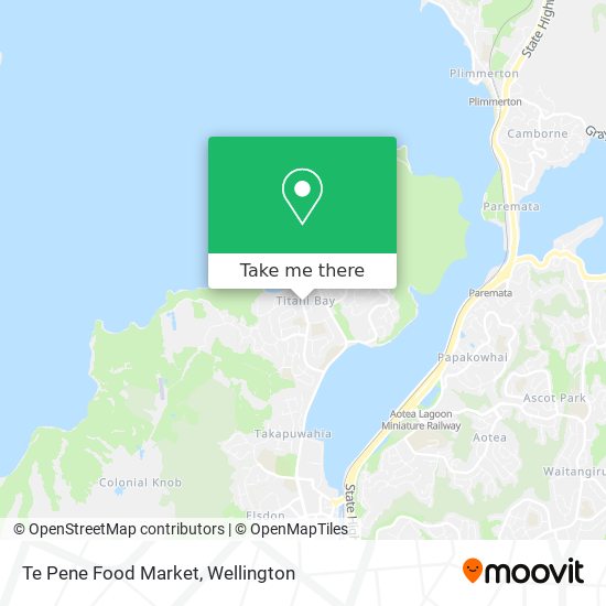 Te Pene Food Market map