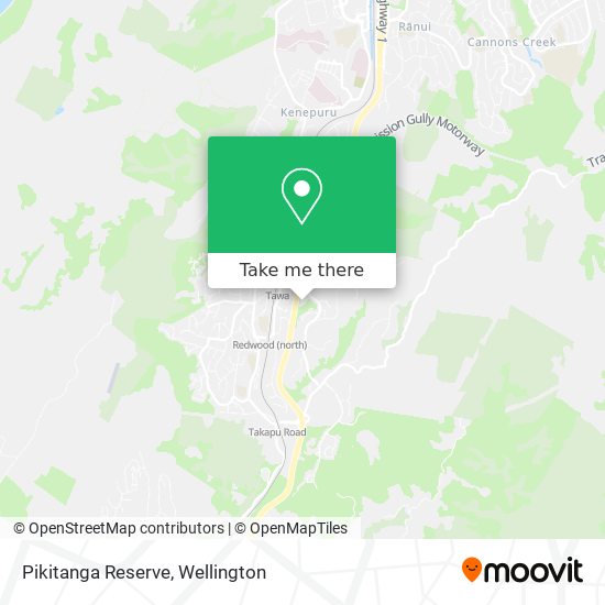 Pikitanga Reserve map