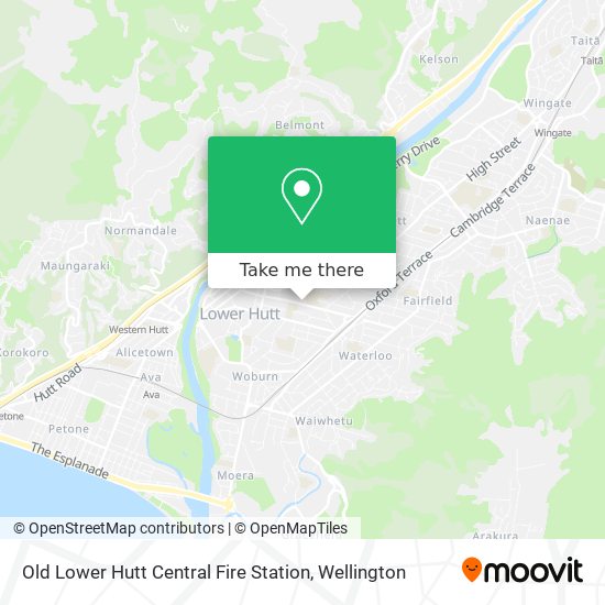 Old Lower Hutt Central Fire Station map