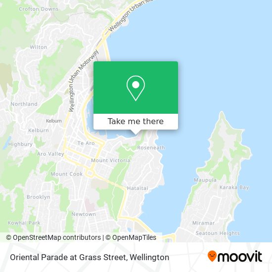 Oriental Parade at Grass Street map