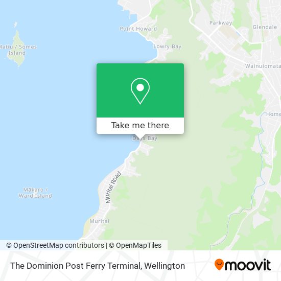 The Dominion Post Ferry Terminal map