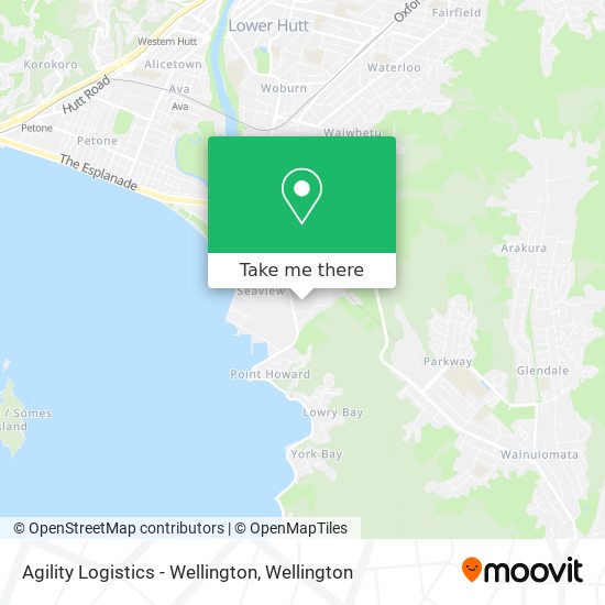 Agility Logistics - Wellington map