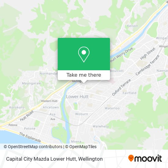Capital City Mazda Lower Hutt map