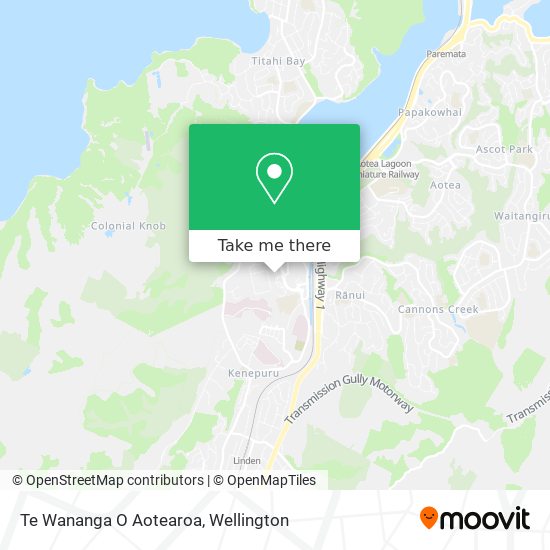 Te Wananga O Aotearoa map