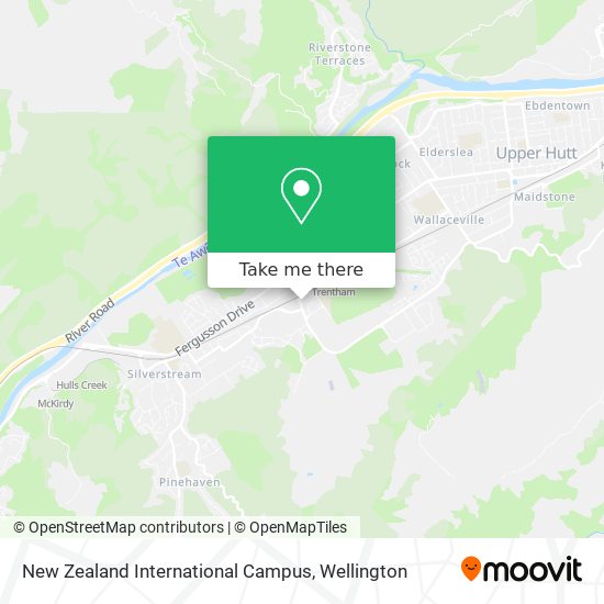 New Zealand International Campus map