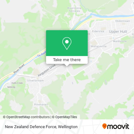 New Zealand Defence Force map