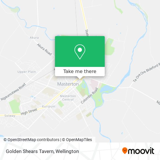 Golden Shears Tavern map