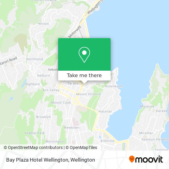 Bay Plaza Hotel Wellington map