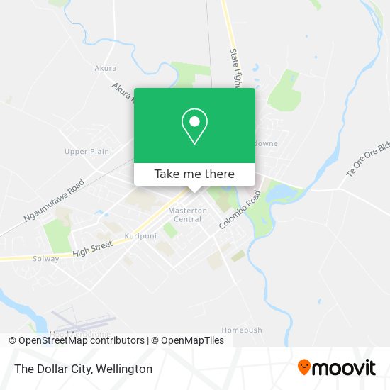 The Dollar City map