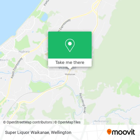 Super Liquor Waikanae map