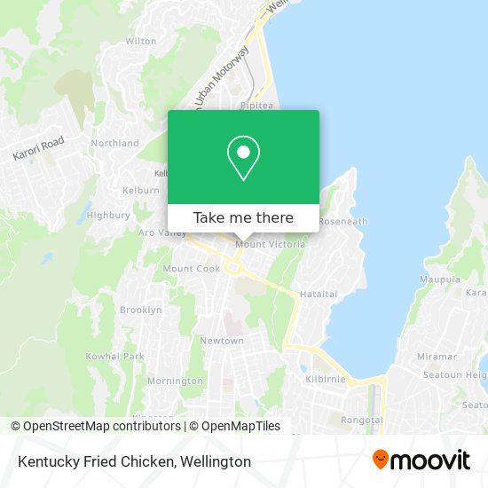 Kentucky Fried Chicken map