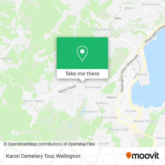 Karori Cemetery Tour map