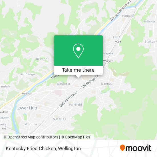 Kentucky Fried Chicken map
