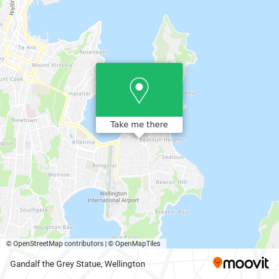 Gandalf the Grey Statue map