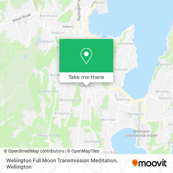 Weliington Full Moon Transmission Meditation map