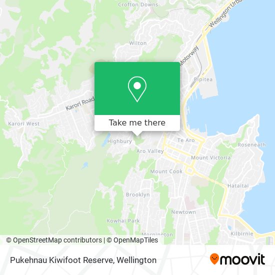 Pukehnau Kiwifoot Reserve map