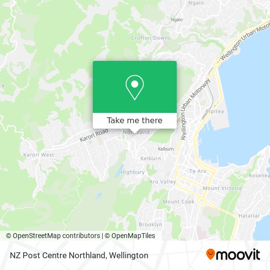 NZ Post Centre Northland map
