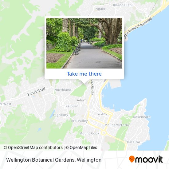 Wellington Botanical Gardens map