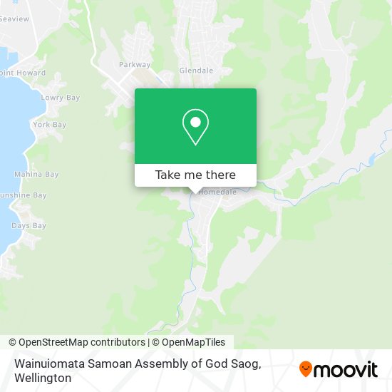 Wainuiomata Samoan Assembly of God Saog map