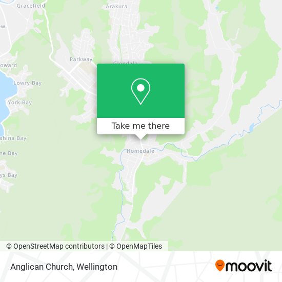 Anglican Church map