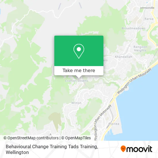 Behavioural Change Training Tads Training map
