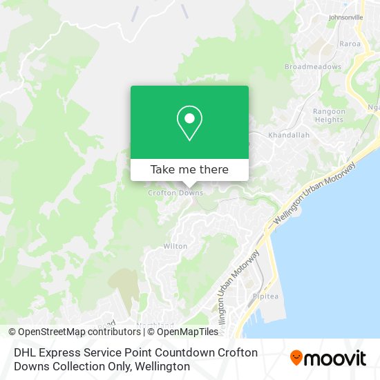 DHL Express Service Point Countdown Crofton Downs Collection Only map