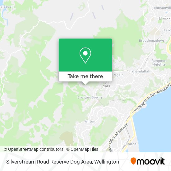 Silverstream Road Reserve Dog Area map