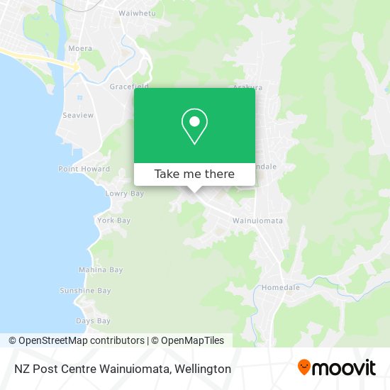 NZ Post Centre Wainuiomata map