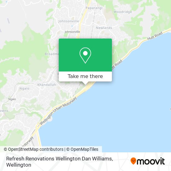 Refresh Renovations Wellington Dan Williams map