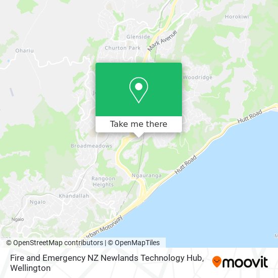 Fire and Emergency NZ Newlands Technology Hub map