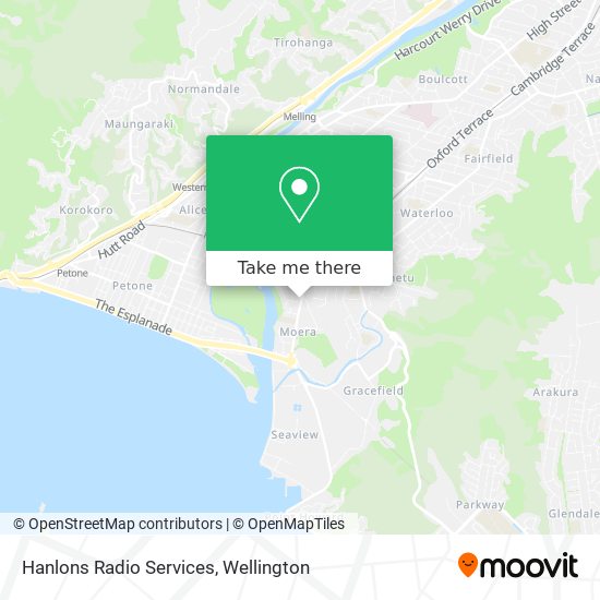 Hanlons Radio Services map