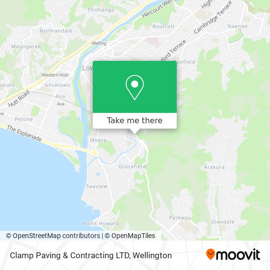 Clamp Paving & Contracting LTD map