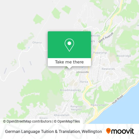 German Language Tuition & Translation map