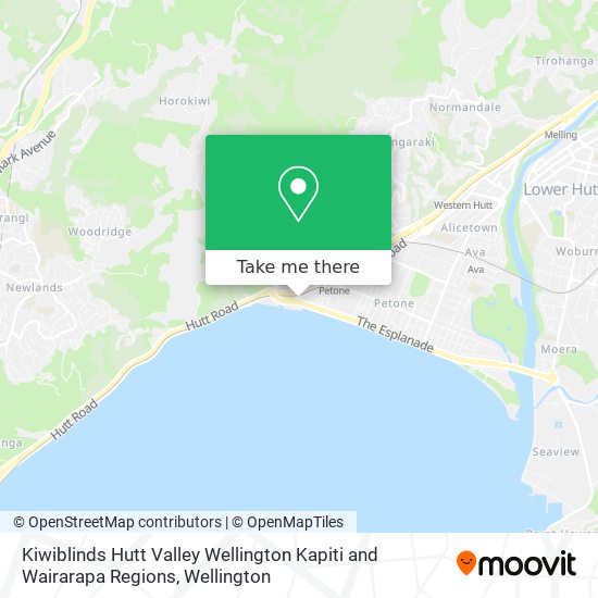 Kiwiblinds Hutt Valley Wellington Kapiti and Wairarapa Regions地图