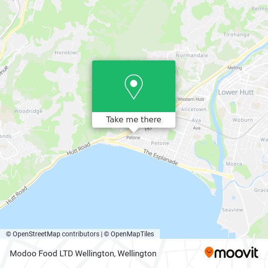 Modoo Food LTD Wellington map