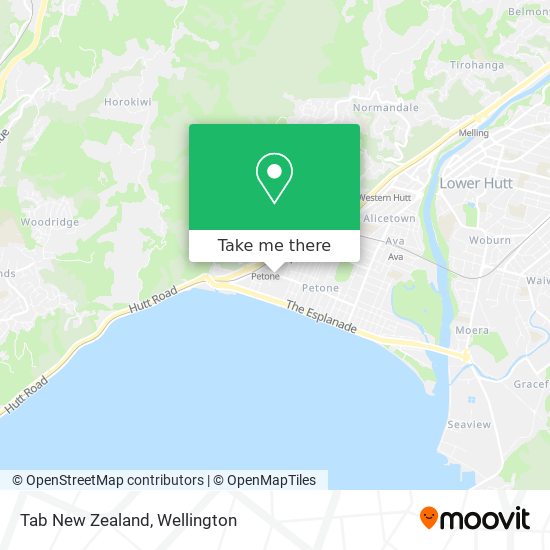 Tab New Zealand map