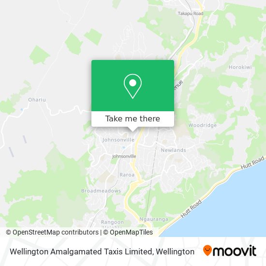 Wellington Amalgamated Taxis Limited map