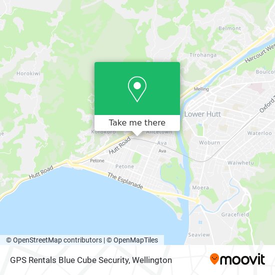 GPS Rentals Blue Cube Security map