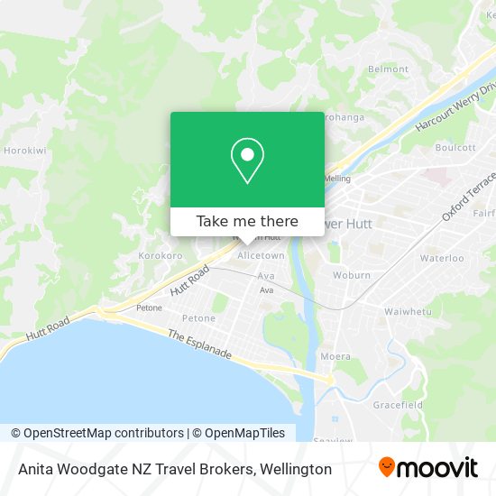 Anita Woodgate NZ Travel Brokers map